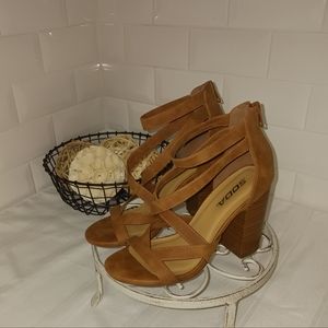 Soda Tan Strappy Heels